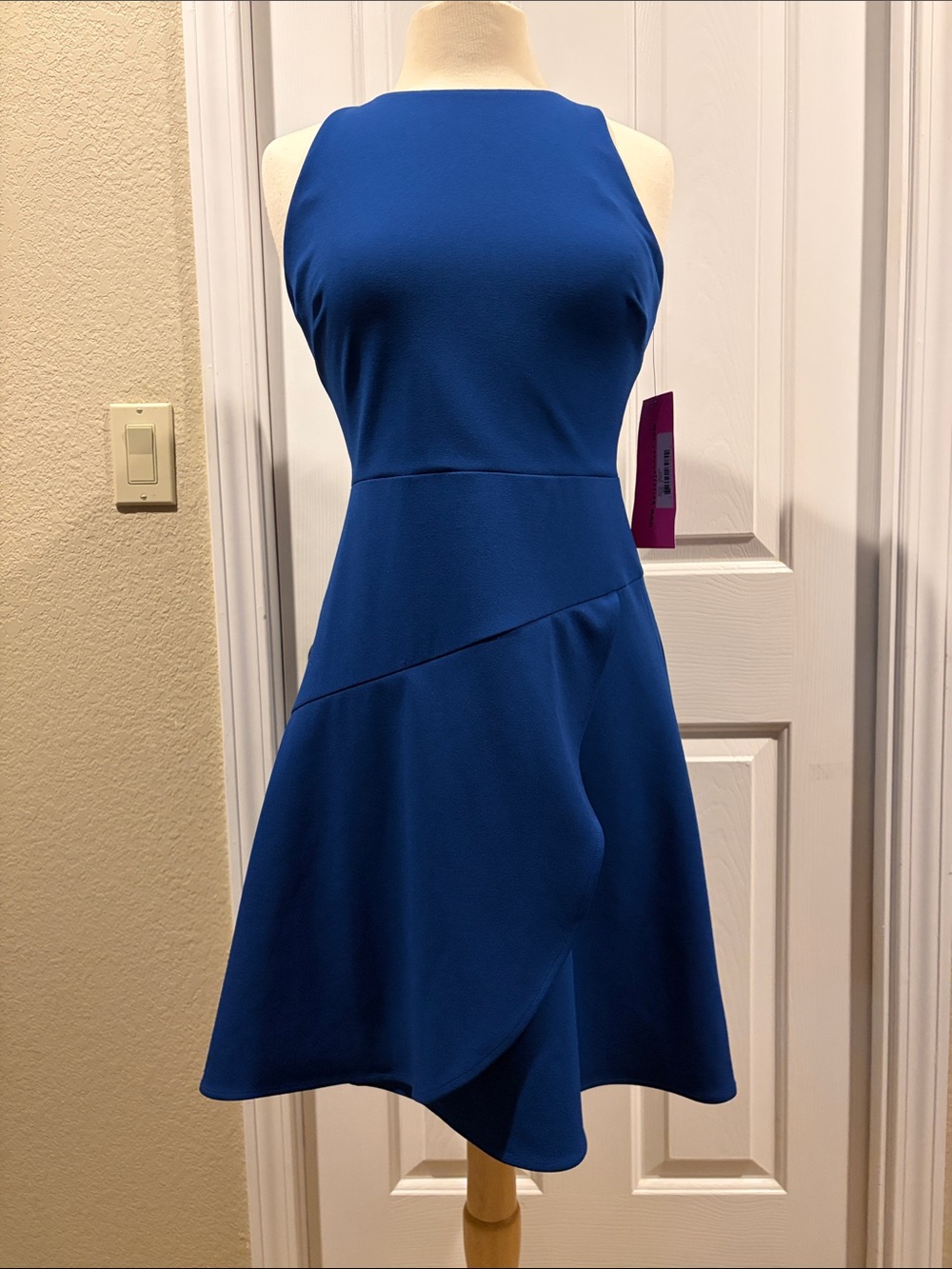 Betsey Johnson Asymmetrical Blue Dress NWT size 4 - Picture 2 of 7